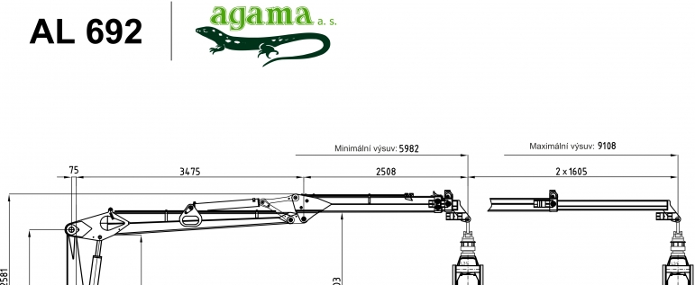 Hydraulická ruka AL 692