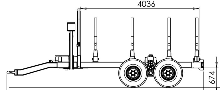 Traktorová vyvážečka AGA LV10